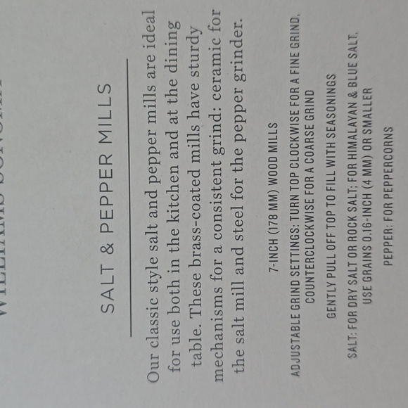 Williams Sonoma Gold Salt & Pepper Shakers,Color Brass, Retail Price $249.95US - Picture 10 of 11